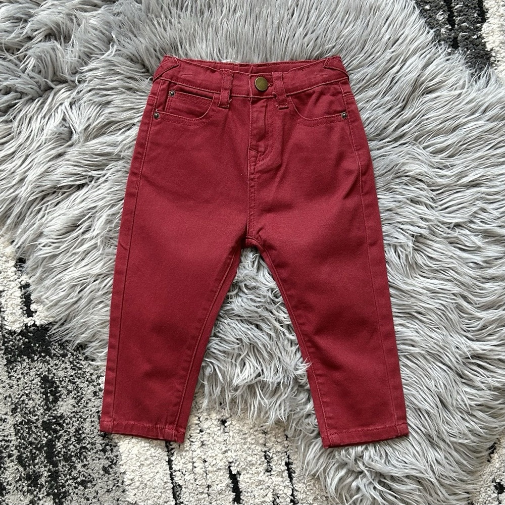 Aimama Youth Coloured Red Denim Jeans Size 12-18month ($40)